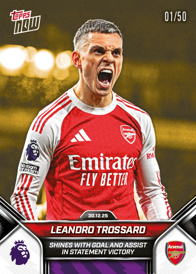 Leandro Trossard - 2025-26 Premier League Topps NOW - Card 97 - PR: 854 - Image 6