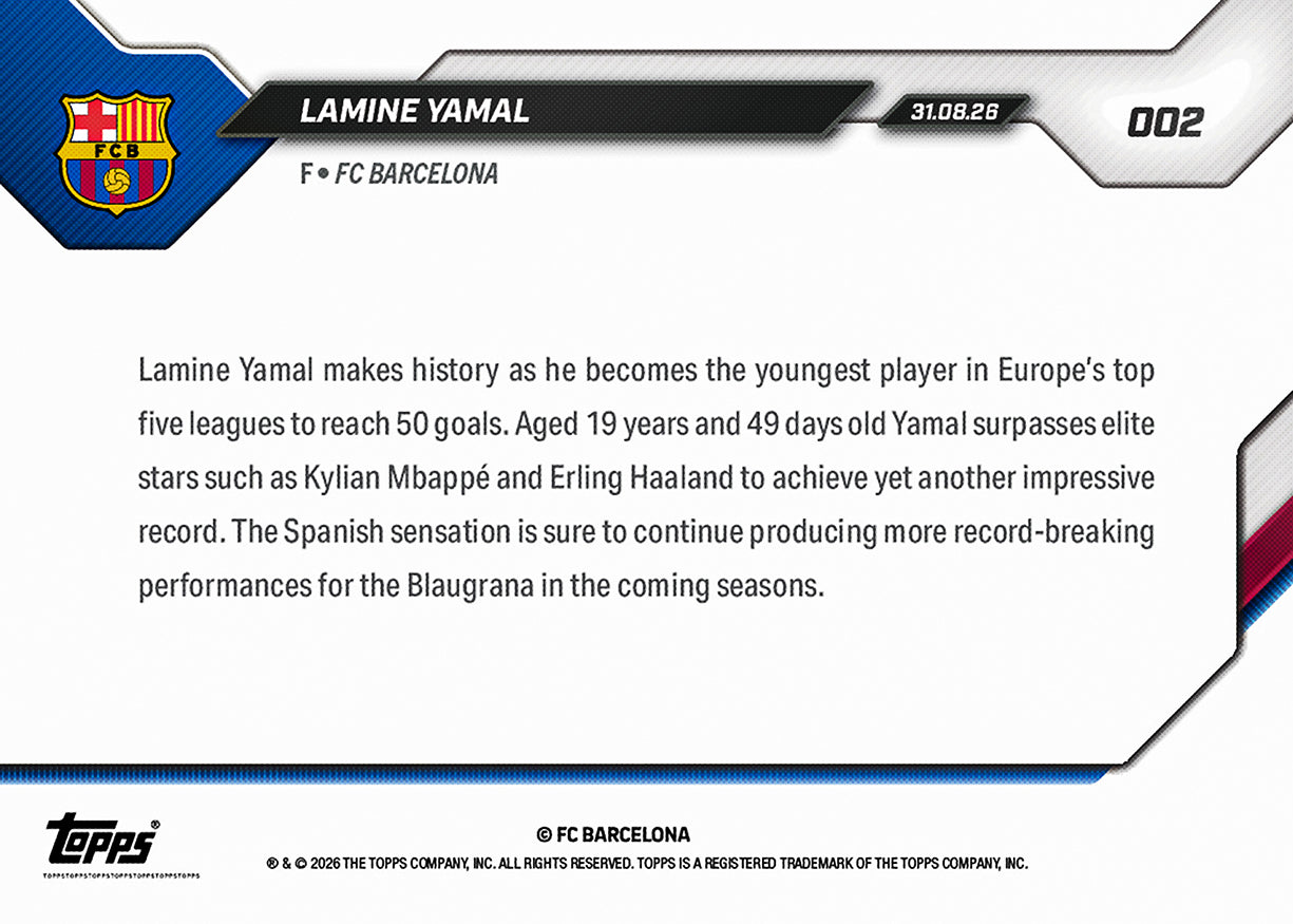 Lamine Yamal - 2026-27 FC Barcelona Topps NOW - Card 2 - Image 9