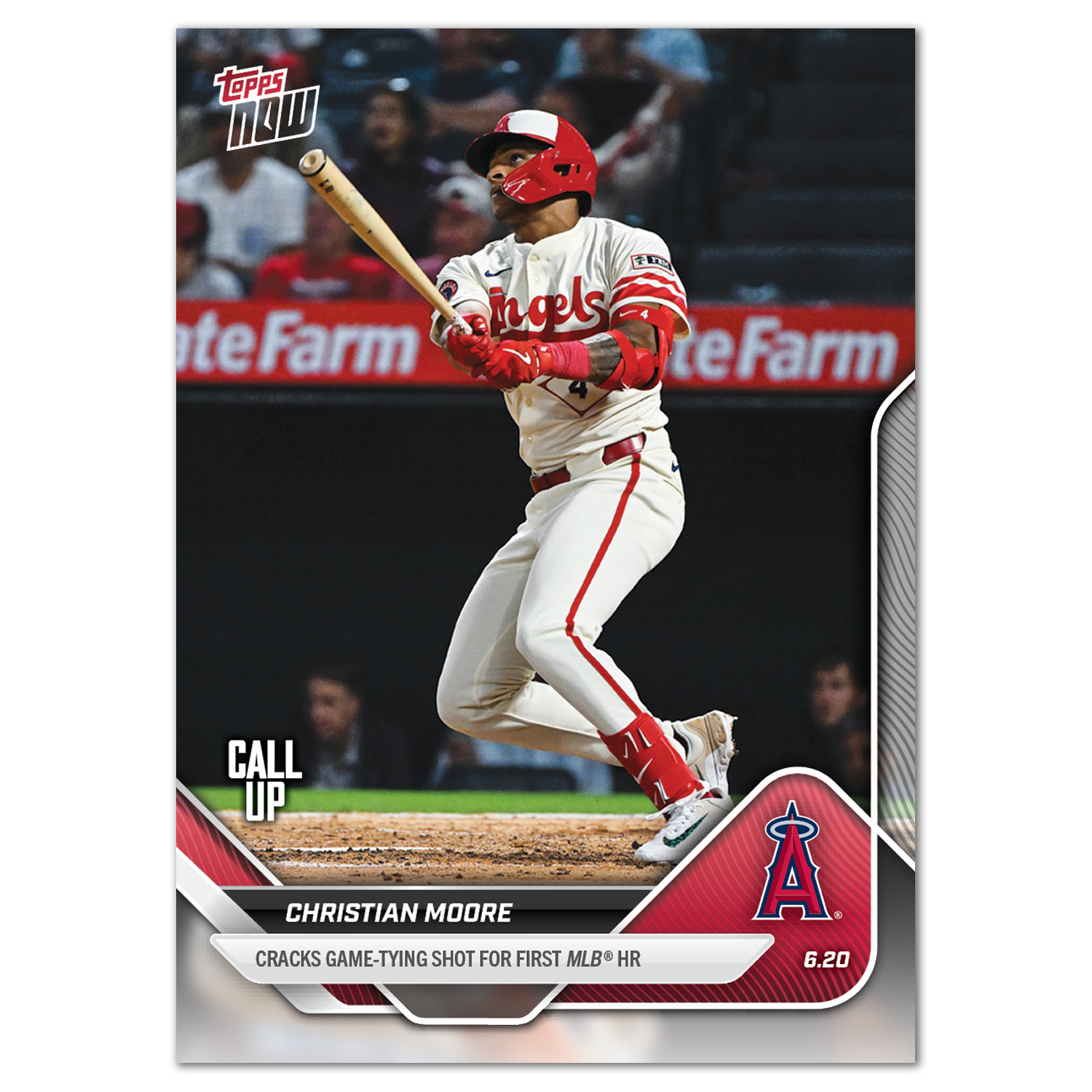 Christian Moore - 2025 MLB Topps NOW - Card 330 - PR: 1405