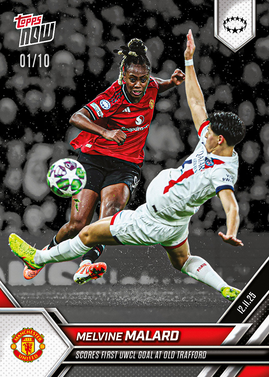 Melvine Malard - 2025-26 UWCL Topps NOW - Card 8 - PR: 231 - Image 4