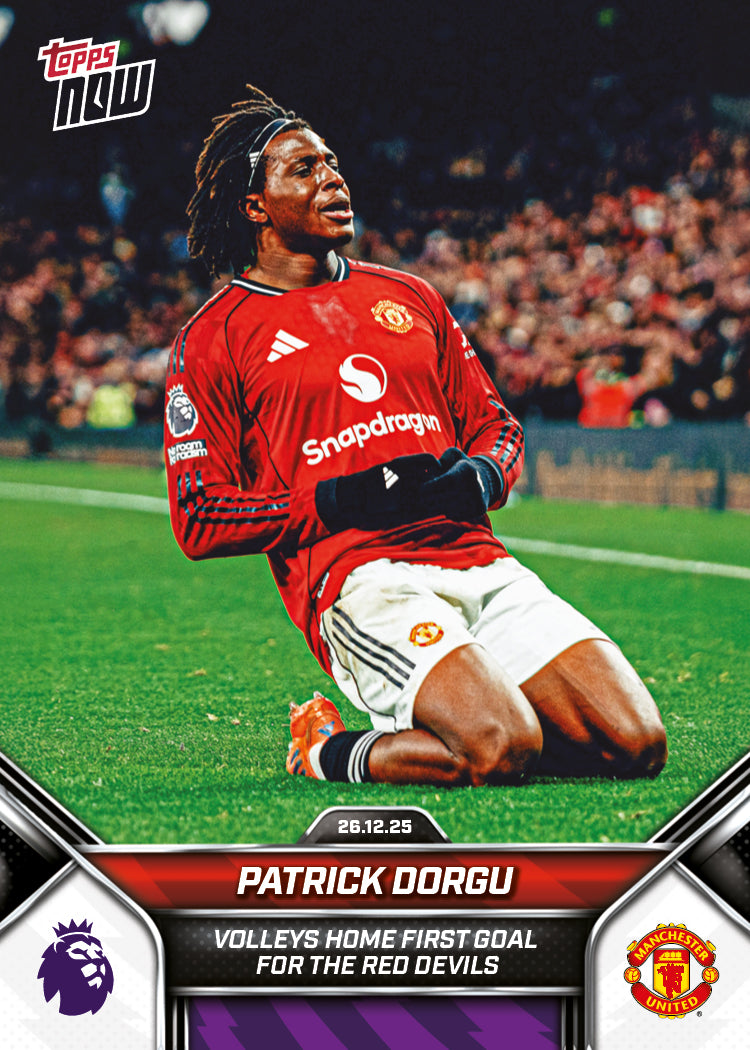 Patrick Dorgu - 2025-26 Premier League Topps NOW - Card 92 - PR: 515