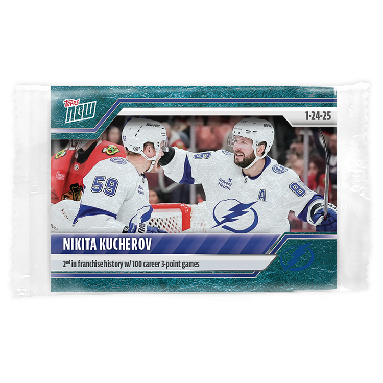Nikita Kucherov - 2024-25 NHL Topps NOW - Sticker # 98 Pack - PR: 135 - Image 3