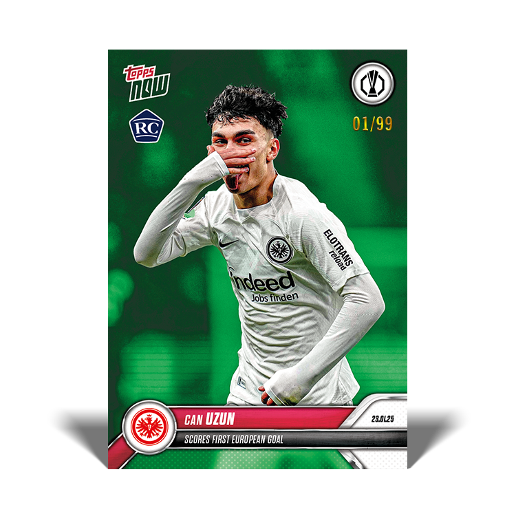 Can Uzun - Scores first European goal - 24/25 UEL Topps NOW Card 14 - PR: 483 - Image 4