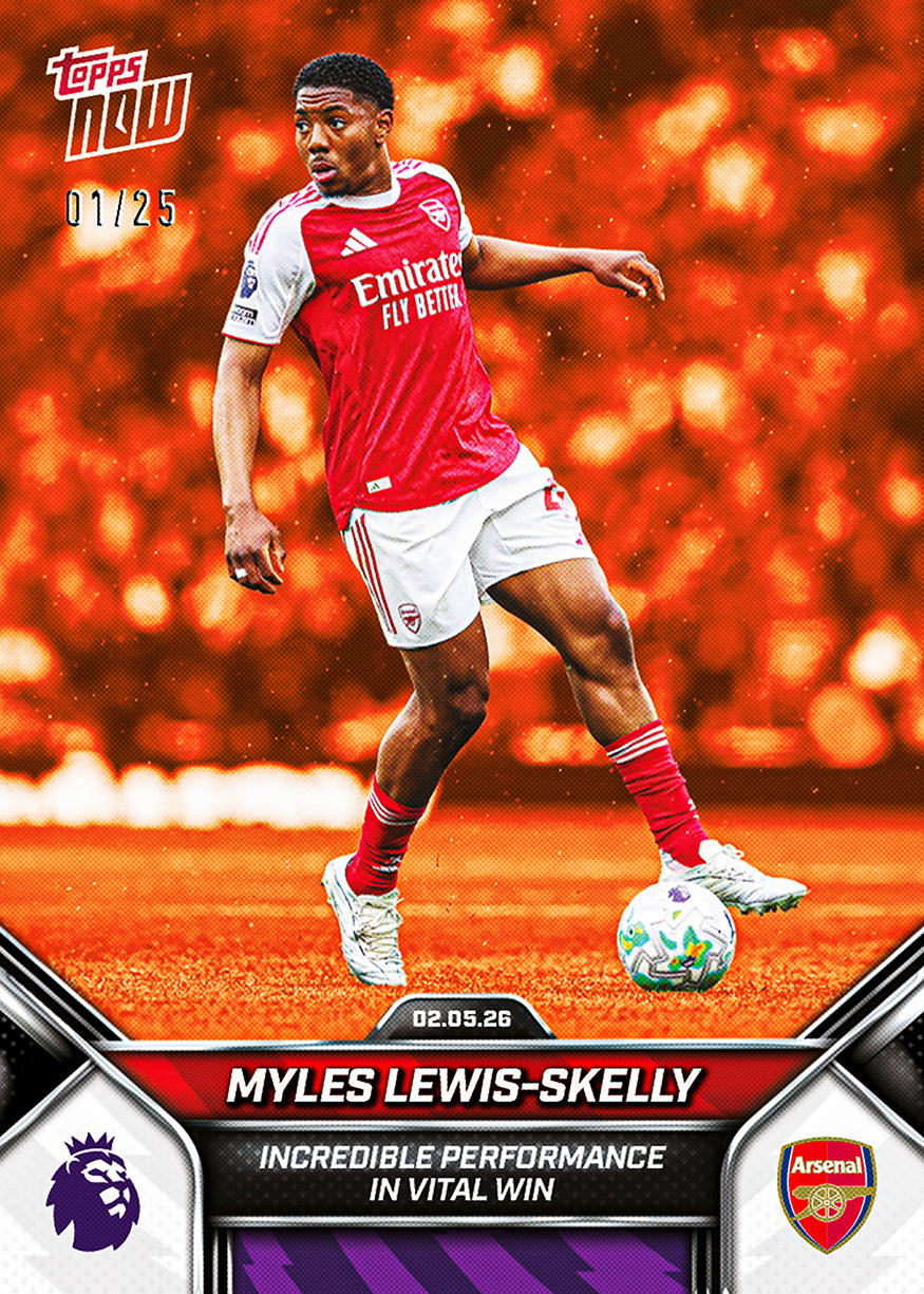 Myles Lewis-Skelly - 2025-26 Premier League Topps NOW - Card 185 - PR: 863 - Image 5