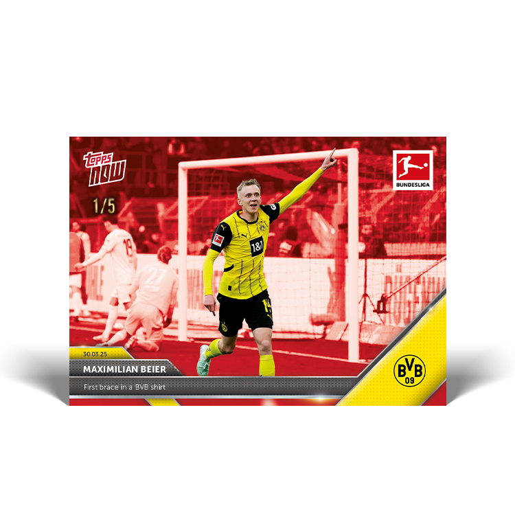 Maximilian Beier - 2024-25 Bundesliga Topps NOW Card 153 - PR: 141 - Image 4
