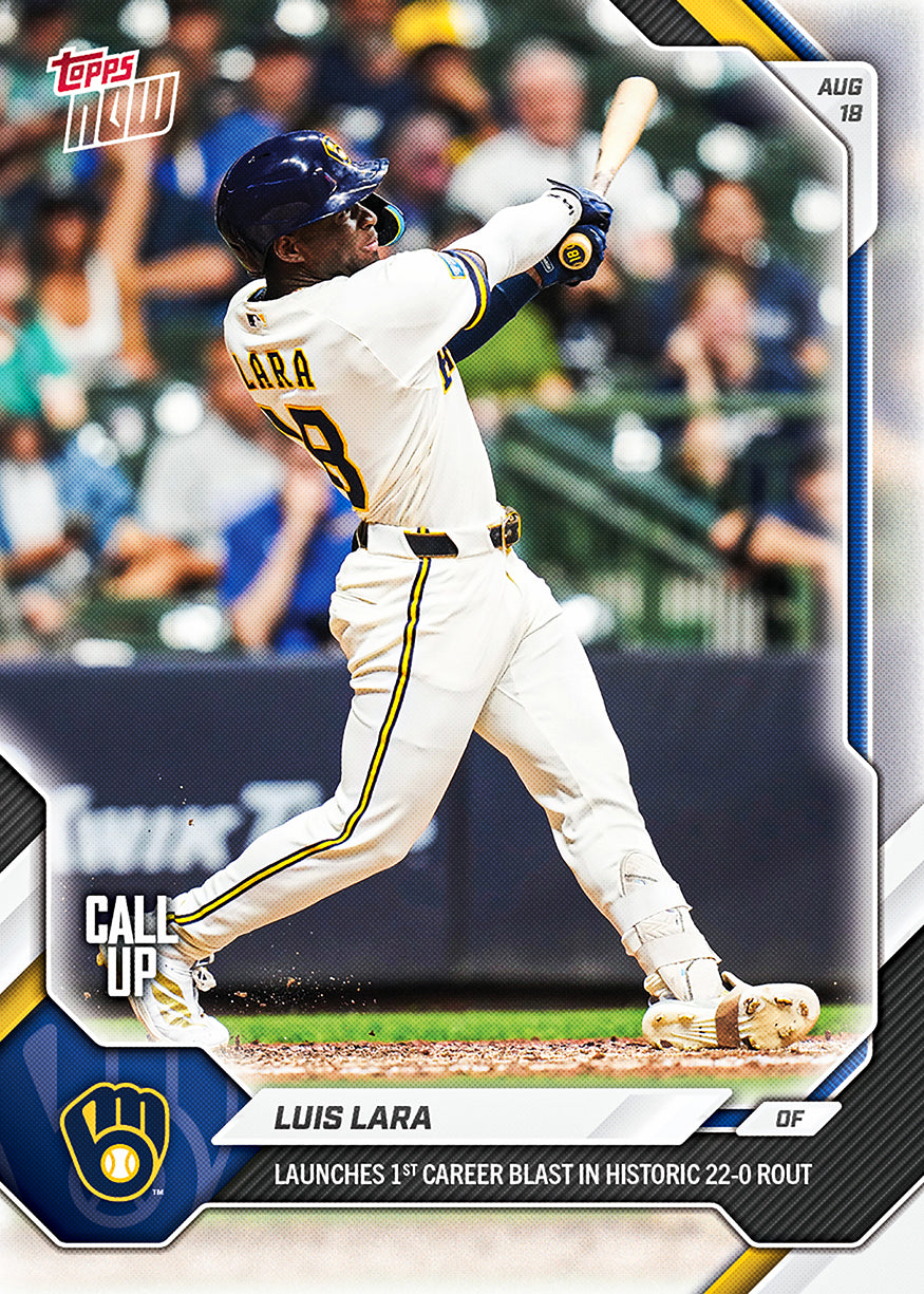 Luis Lara - 2026 MLB Topps NOW - Card 568 - PR: 1658