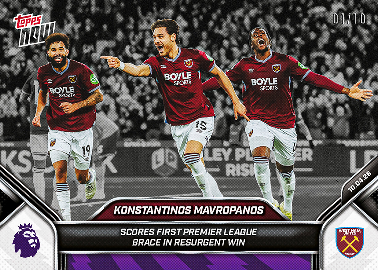 Konstantinos Mavropanos - 2025-26 Premier League Topps NOW - Card 166 - PR: 323 - Image 4