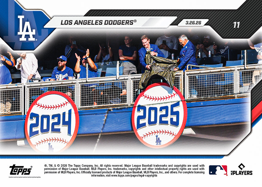 Los Angeles Dodgers - 2026 MLB Topps NOW - Card 11 - PR: 4865 - Image 2