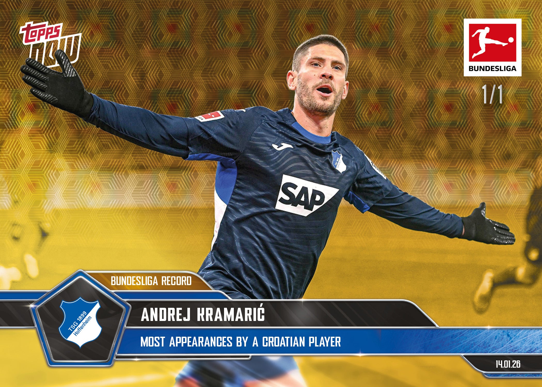 Andrej Kramarić - 2025-26 Bundesliga Topps NOW - Card 97 - PR: 210 - Image 2