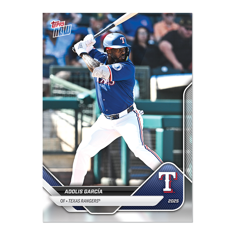 Alternative view of 2025 Texas Rangers MLB Topps NOW Road To Opening Day 11-Card Team Set - PR: 517