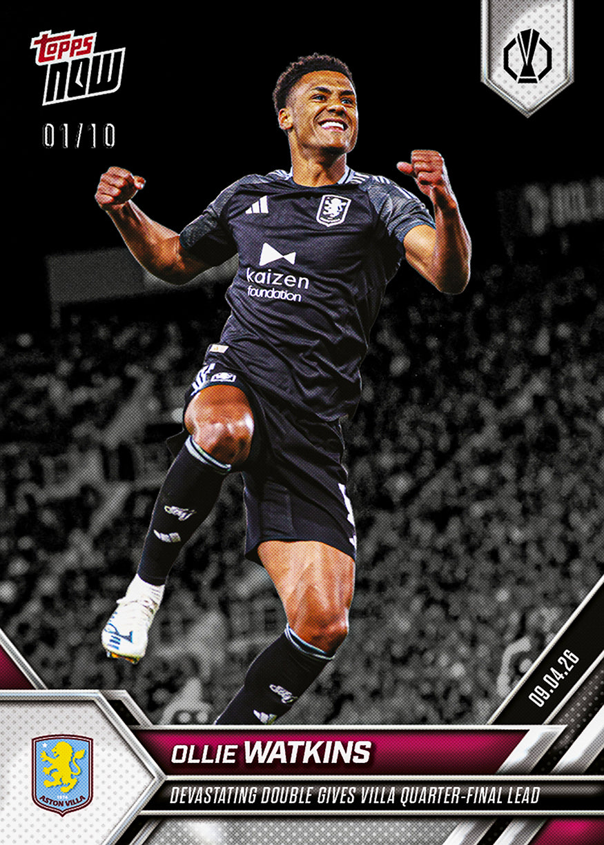 Ollie Watkins - 2025-26 UEL Topps NOW - Card 26 - PR: 187 - Image 4