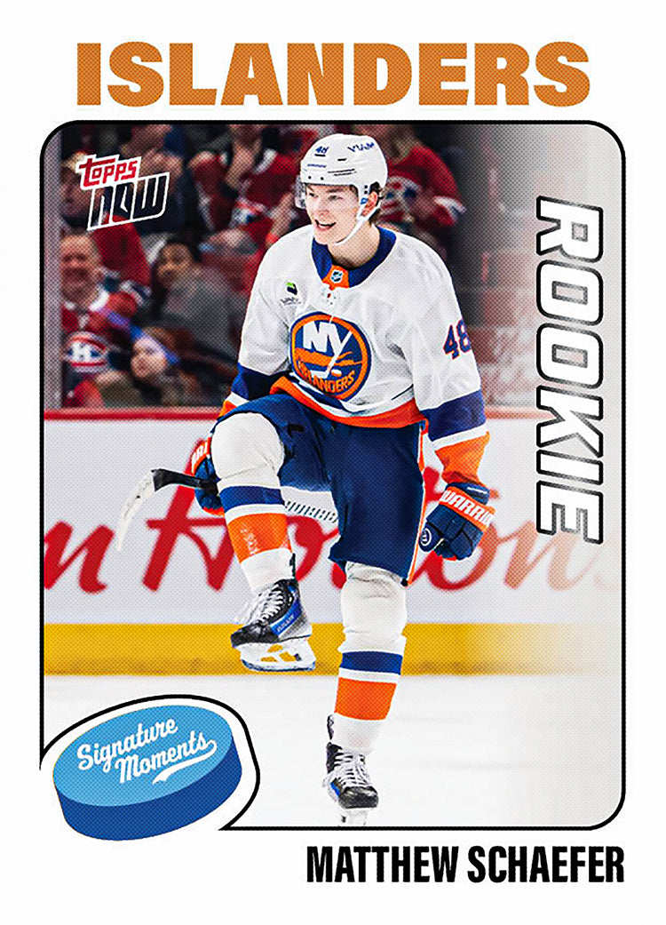 Matthew Schaefer - 2025-26 NHL Topps NOW - Sticker # 110 Pack - PR: 3100 - Image 2
