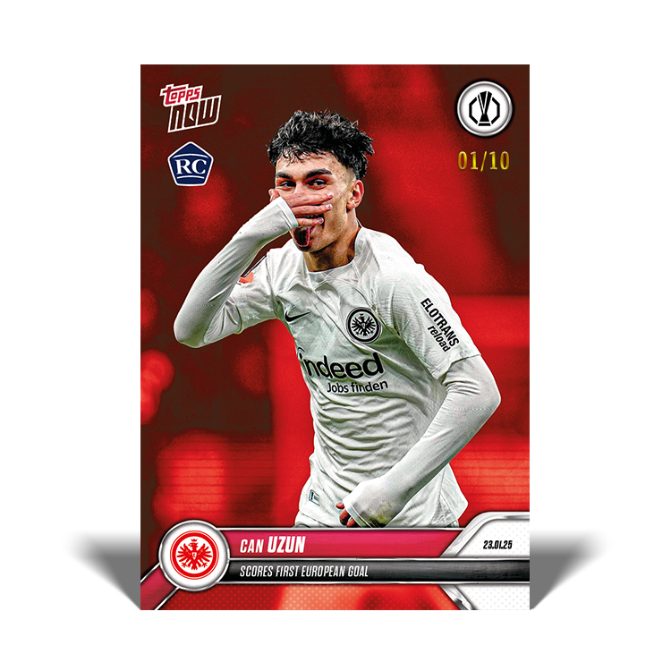 Can Uzun - Scores first European goal - 24/25 UEL Topps NOW Card 14 - PR: 483 - Image 3