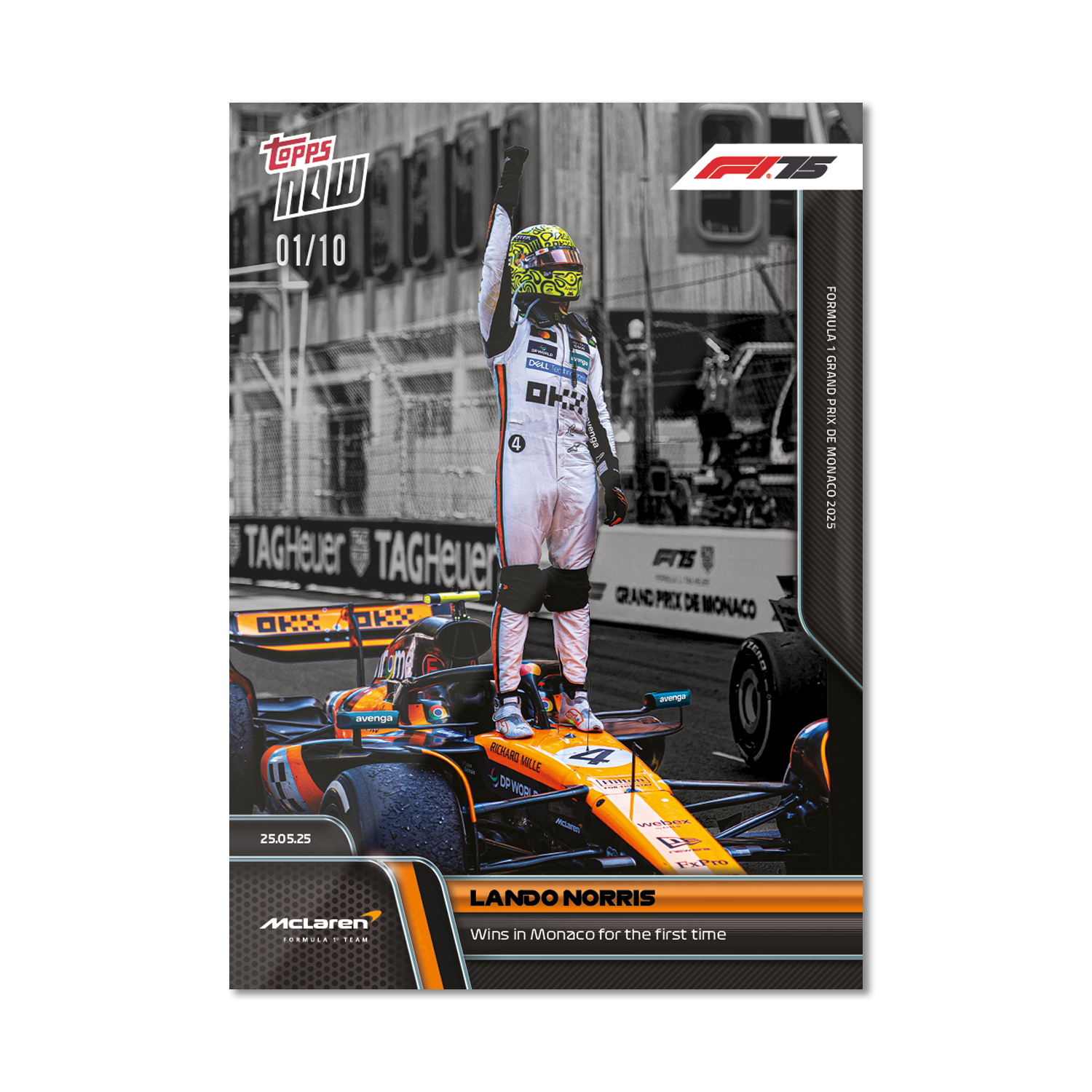 Lando Norris - 2025 Formula 1 Topps NOW - Card 39 - PR: 3926 - Image 4