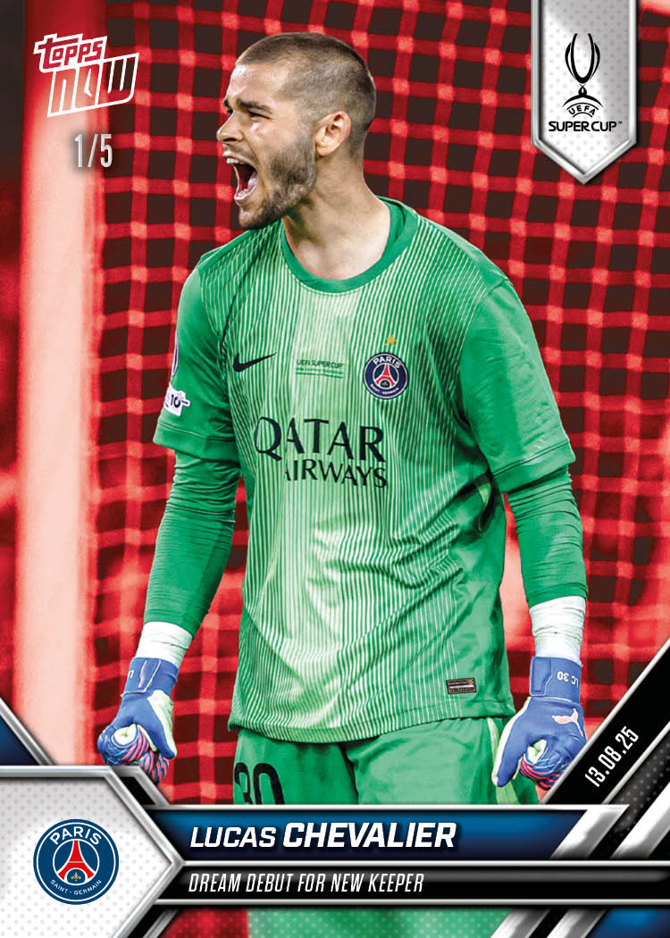 Lucas Chevalier - 2025-26 UCL Topps NOW Card 5 - PR: 261 - Image 3
