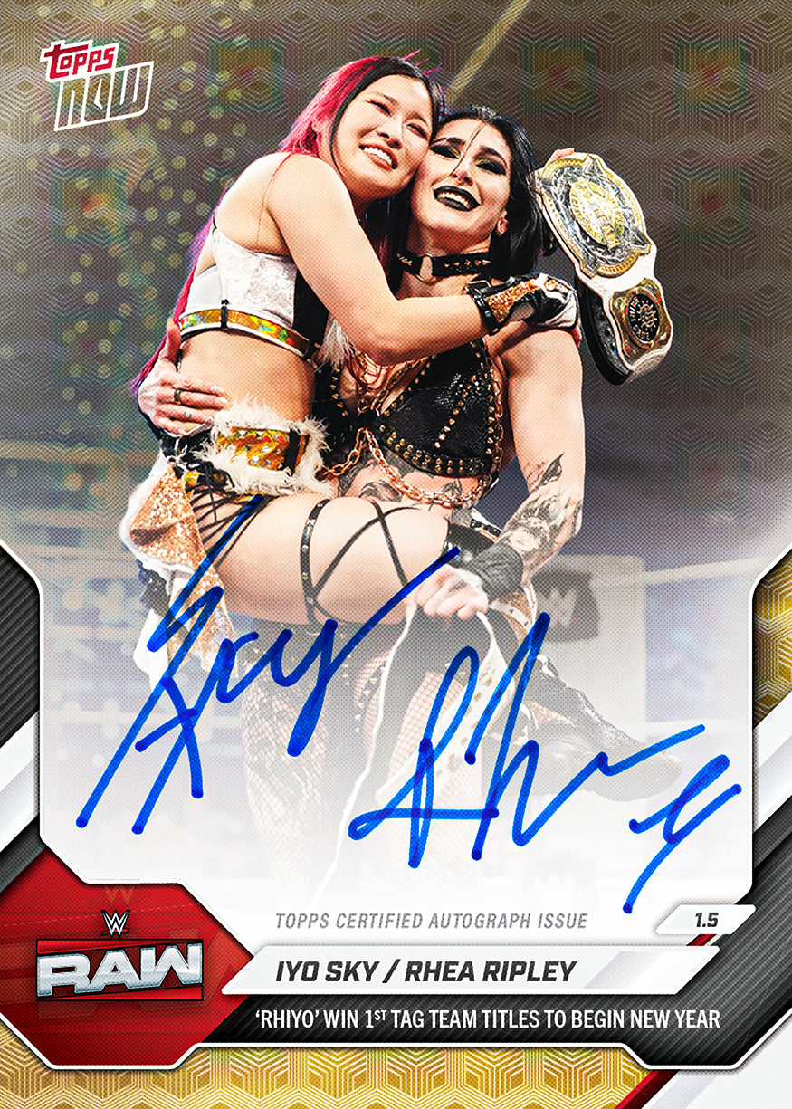 IYO SKY / Rhea Ripley - 2026 WWE Topps NOW - Card 3 - PR: 5002 - Image 2
