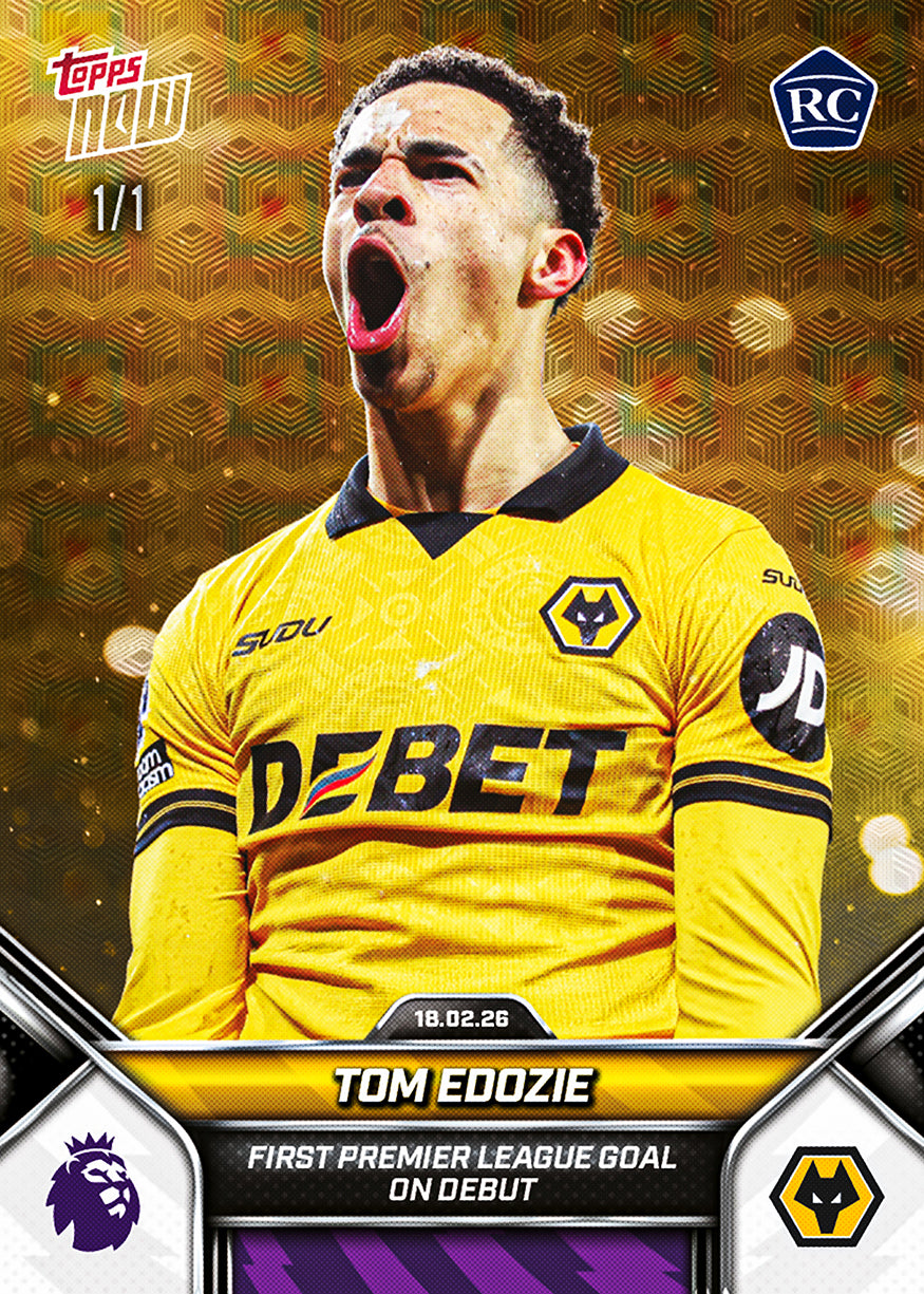 Tom Edozie - 2025-26 Premier League Topps NOW - Card 140 - PR: 946 - Image 2