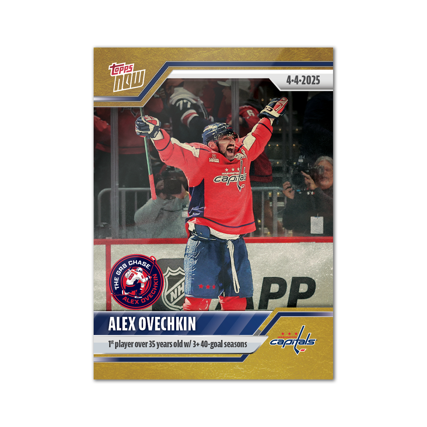 Alex Ovechkin - 2024-25 NHL Topps NOW - Sticker # 151 Pack - PR: 970 - Image 2