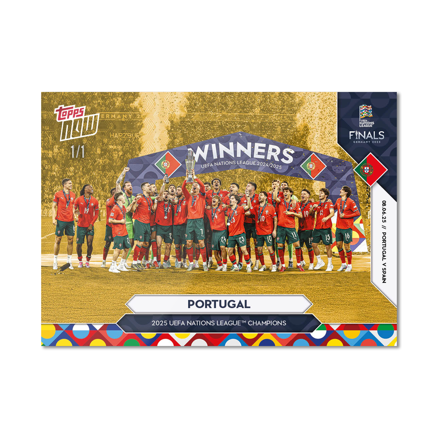 Portugal - 2025 UEFA Nations League Topps NOW - Card 4 - PR: 2177 - Image 2