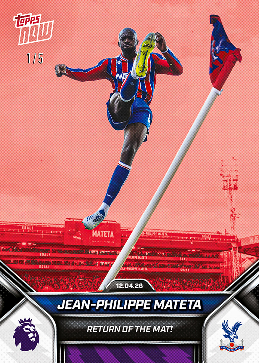 Jean-Philippe Mateta - 2025-26 Premier League Topps NOW - Card 169 - PR: 523 - Image 3