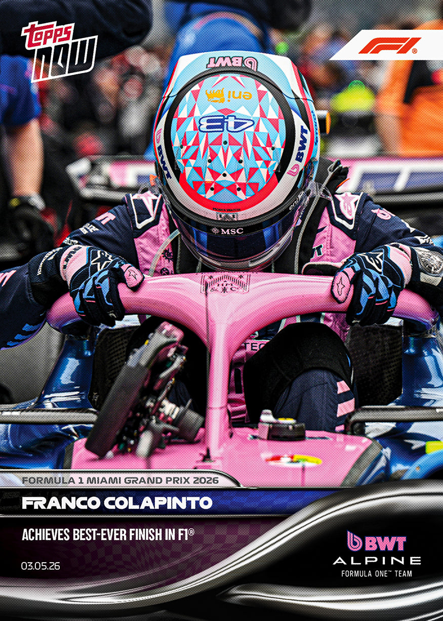 Franco Colapinto - 2026 Formula 1 Topps NOW - Card 27 - PR: 1675