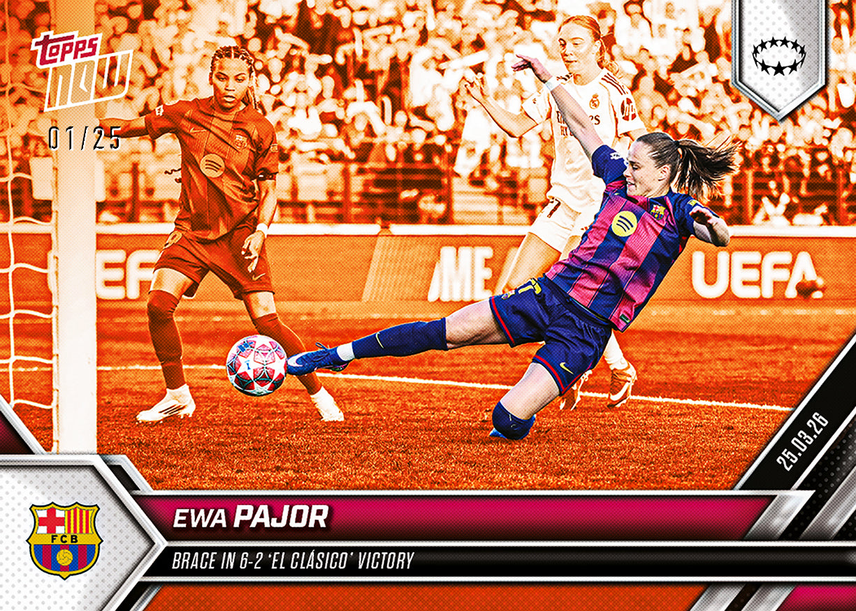 Ewa Pajor - 2025-26 UWCL Topps NOW - Card 24 - PR: 279 - Image 5