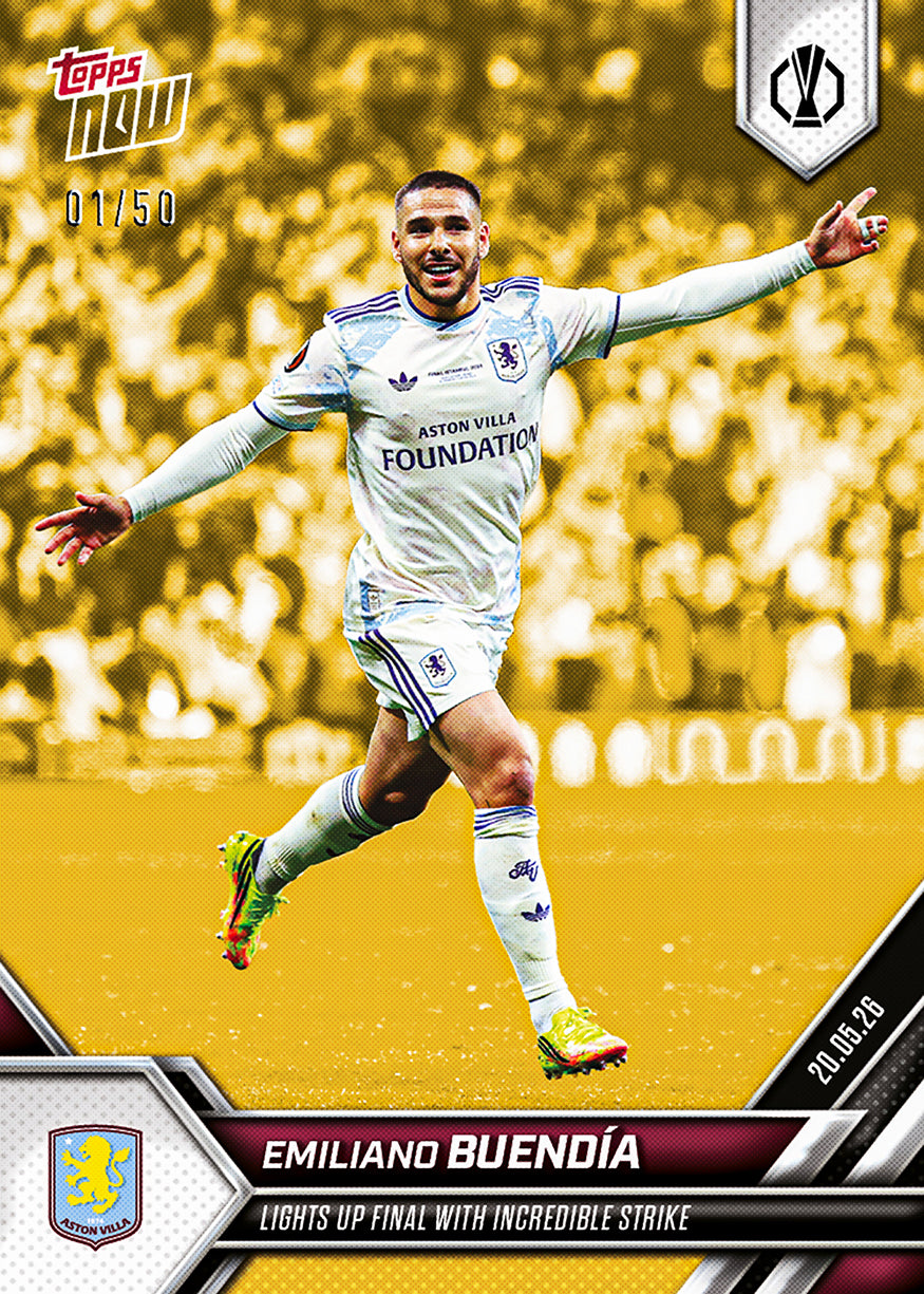 Emiliano Buendía - 2025-26 UEL Topps NOW - Card 34 - PR: 602 - Image 8