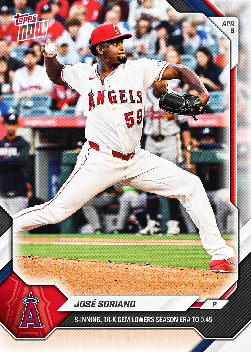 José Soriano - 2026 MLB Topps NOW - Card 58 - PR: 352