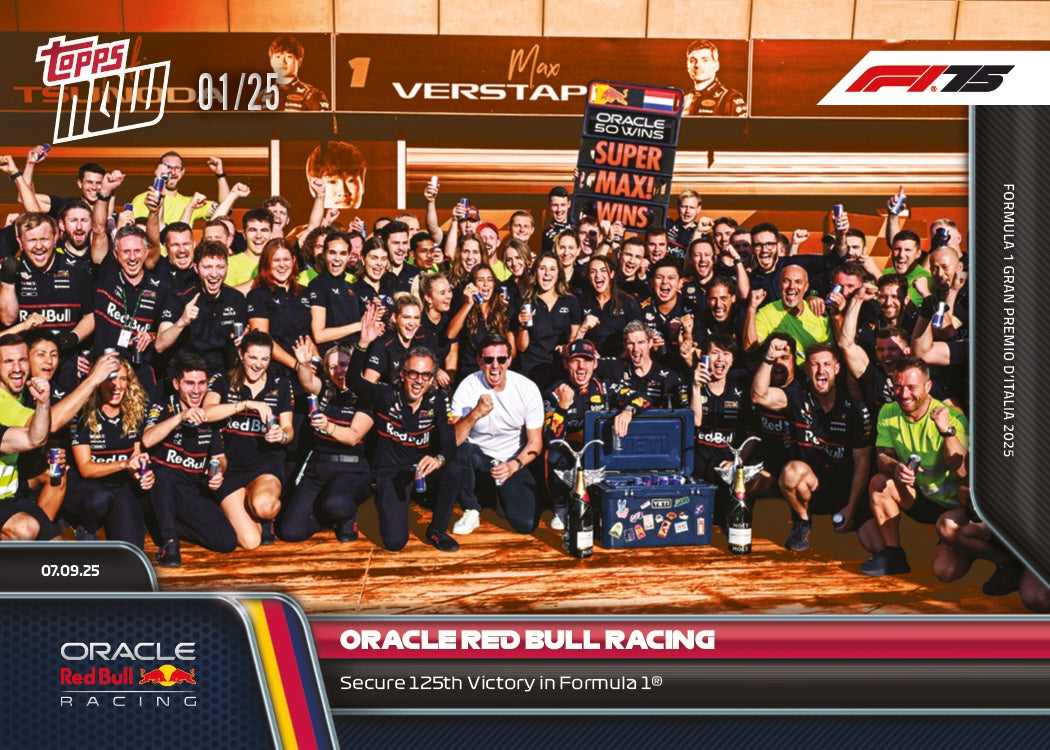 Oracle Red Bull Racing - 2025 Formula 1 Topps NOW - Card 61 - PR: 1144 - Image 5