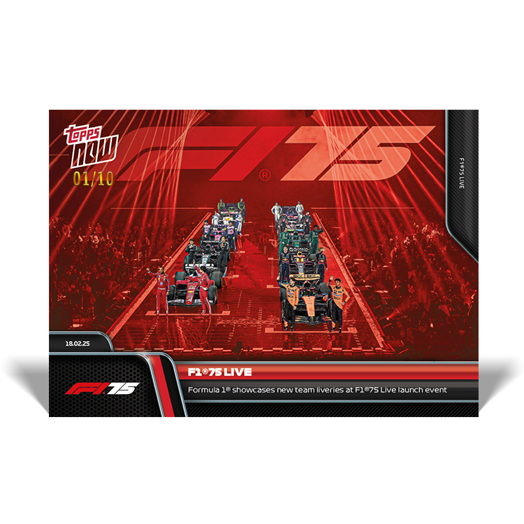 F1 75 Live - 2025 Formula 1 Topps NOW - Card 11 - PR: 1889 - Image 4