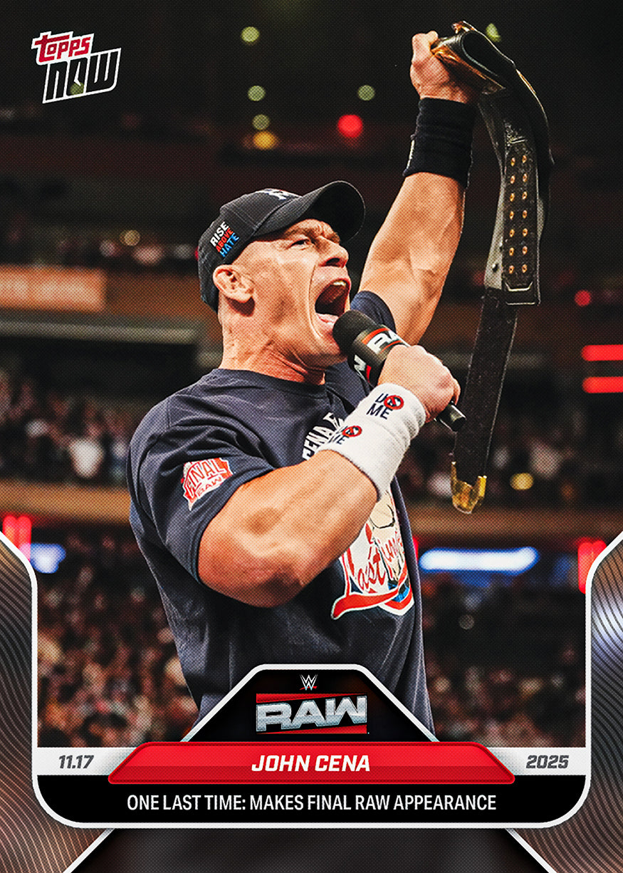 John Cena - 2025 WWE Topps NOW - Card 126 - PR: 3854