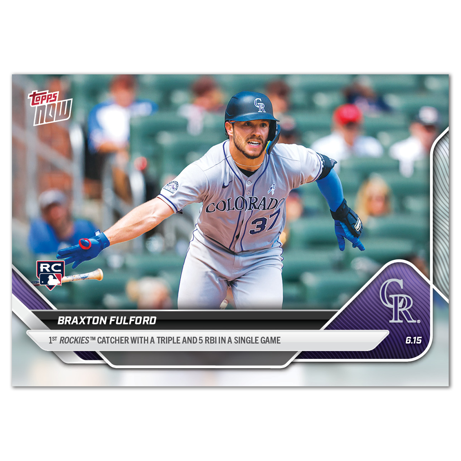 Braxton Fulford - 2025 MLB Topps NOW - Card 301 - PR: 411