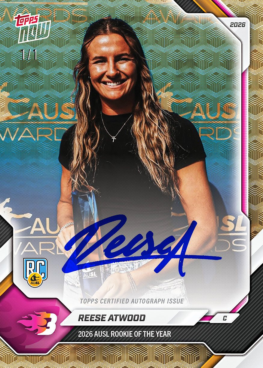 Reese Atwood - 2026 AUSL Topps NOW - Card 56 - PR: 1838 - Image 2