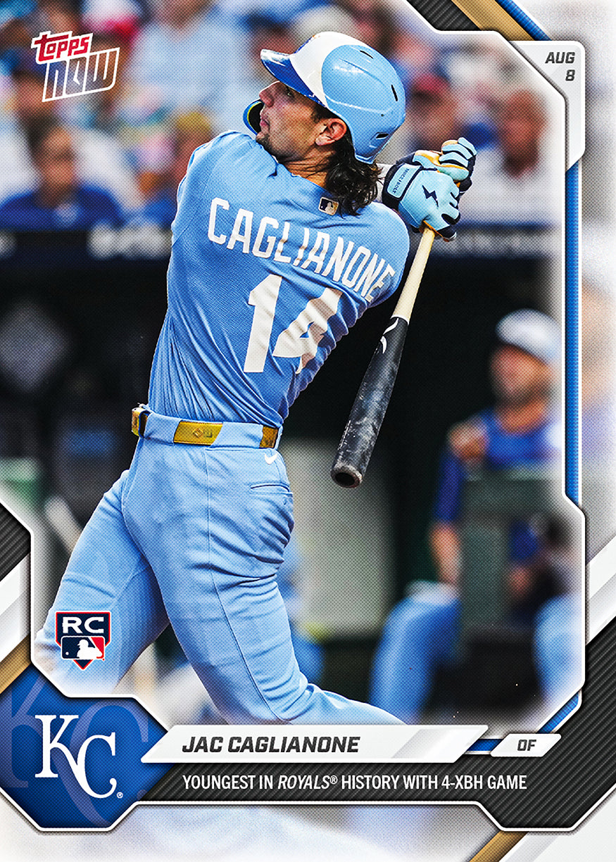 Jac Caglianone - 2026 MLB Topps NOW - Card 538 - PR: 3737