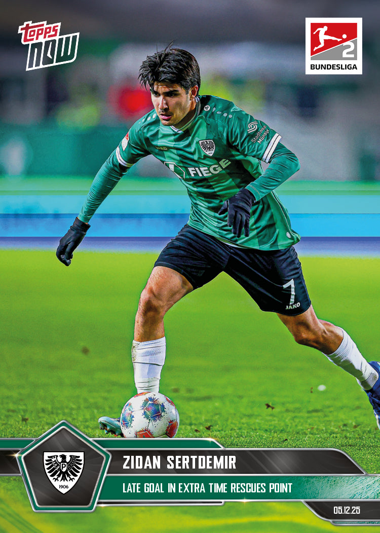 Zidan Sertdemir - 2025-26 Bundesliga Topps NOW - Card 72 - PR: 130