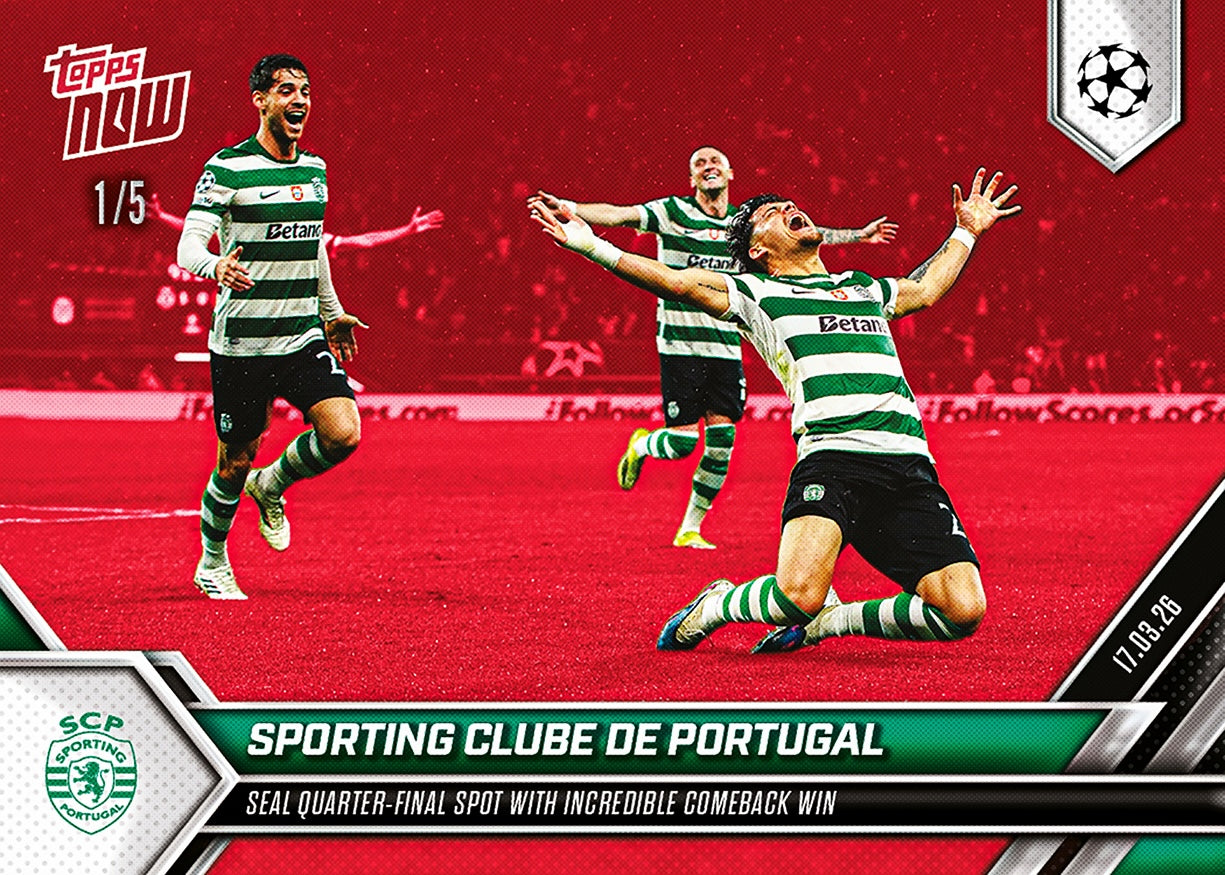 Sporting Clube de Portugal - 2025-26 UCL Topps NOW - Card 108 - PR: 472 - Image 3