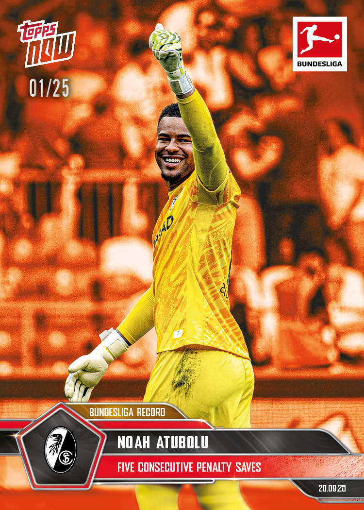 Noah Atubolu - 2025-26 Bundesliga Topps NOW - Card 28 - PR: 187 - Image 5