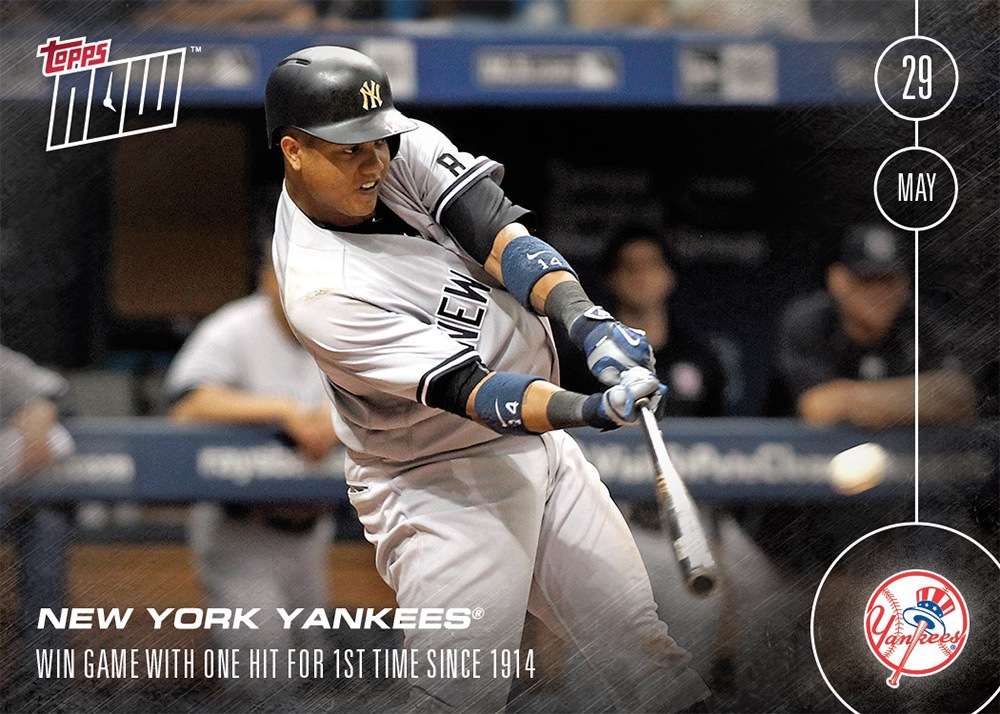 New York Yankees - 5/29/16 TOPPS NOW Card 107 - Print Run: 360