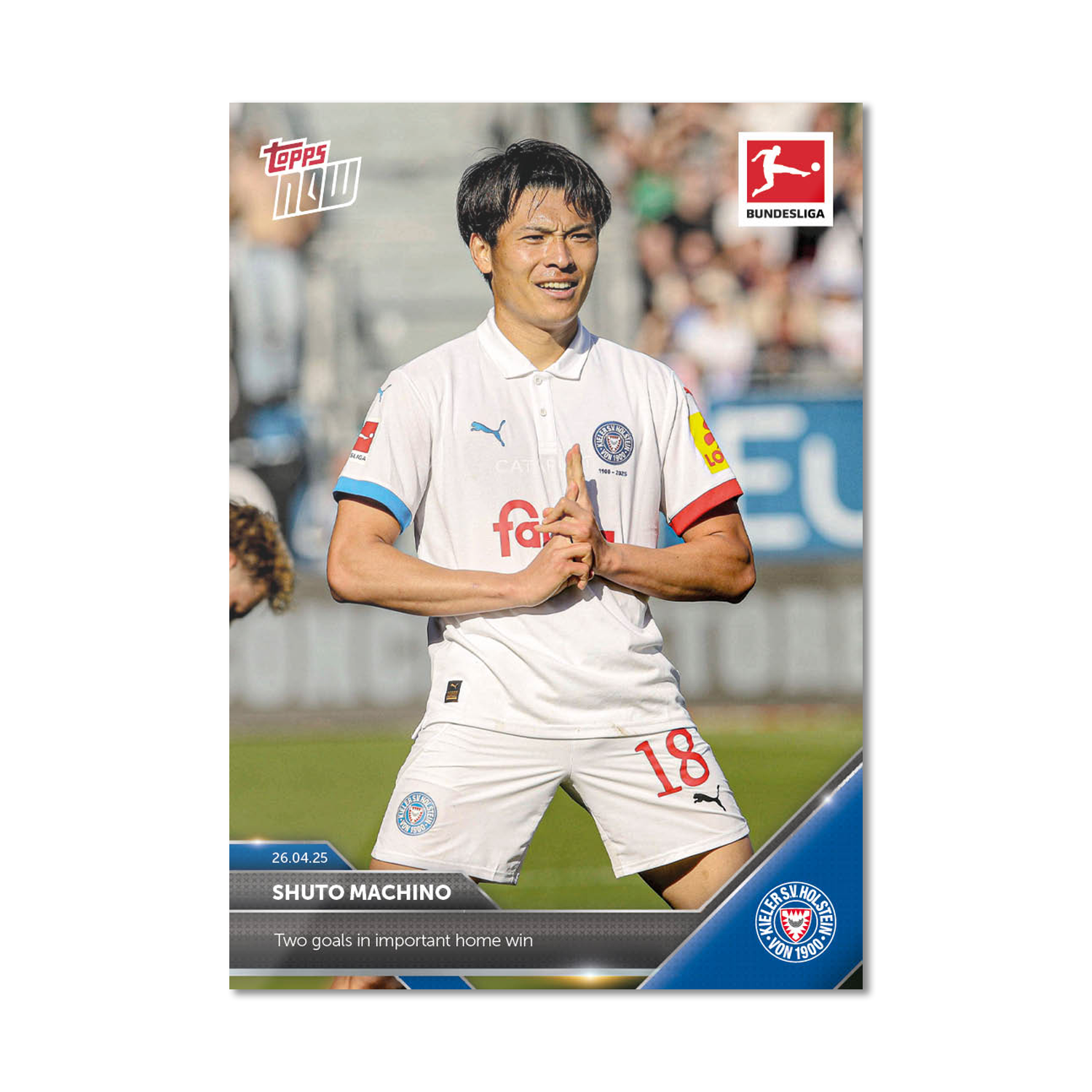 Shuto Machino - 2024-25 Bundesliga Topps NOW Card 174 - PR: 469