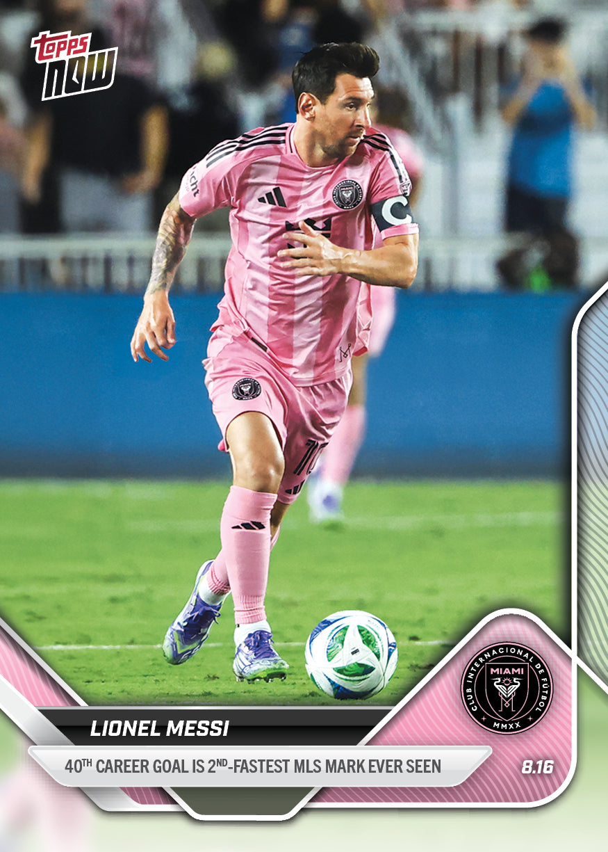 Lionel Messi - 2025 MLS Topps NOW - Card 76 - PR: 2099