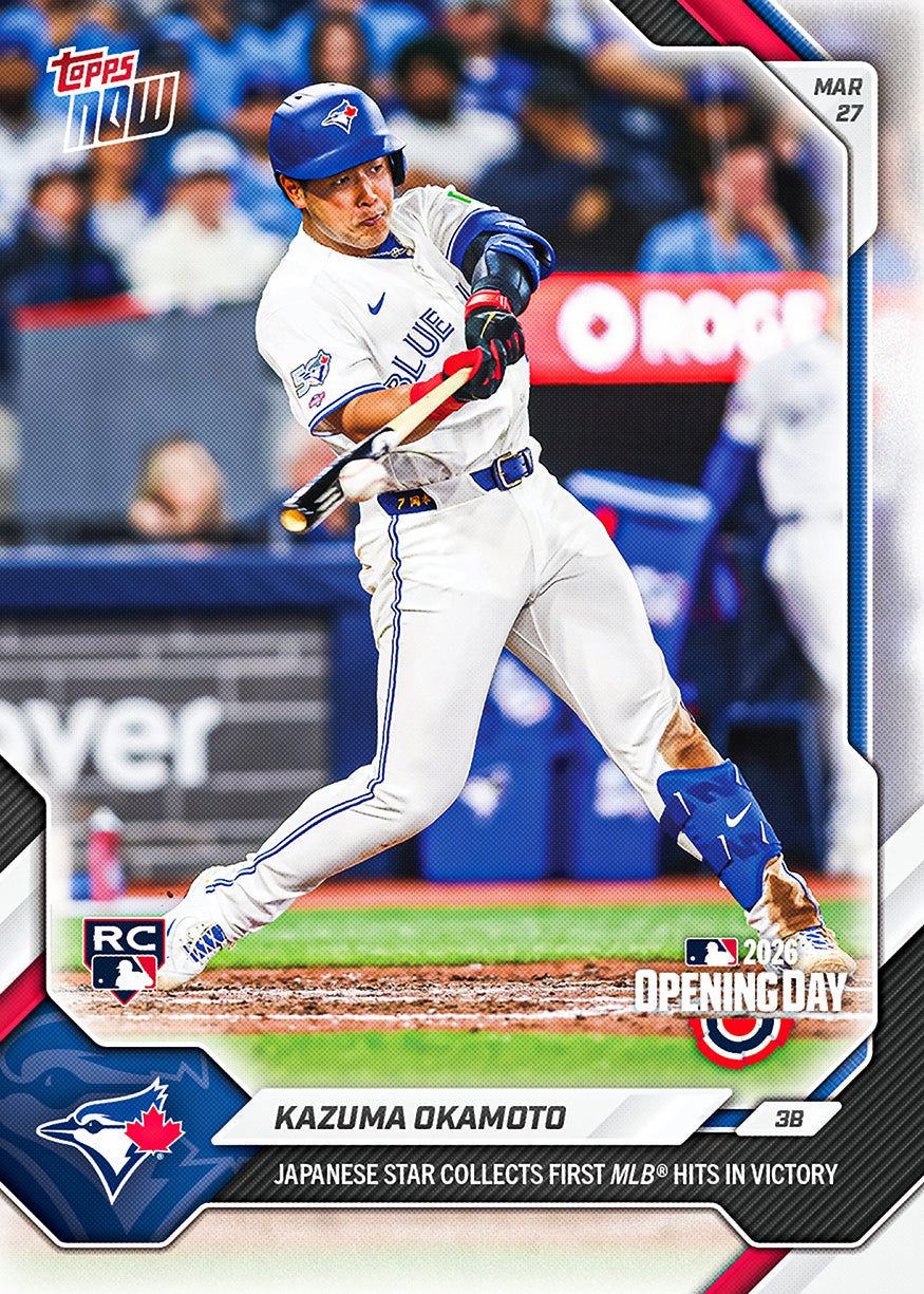 Kazuma Okamoto - 2026 MLB Topps NOW - Card 13 - PR: 4282