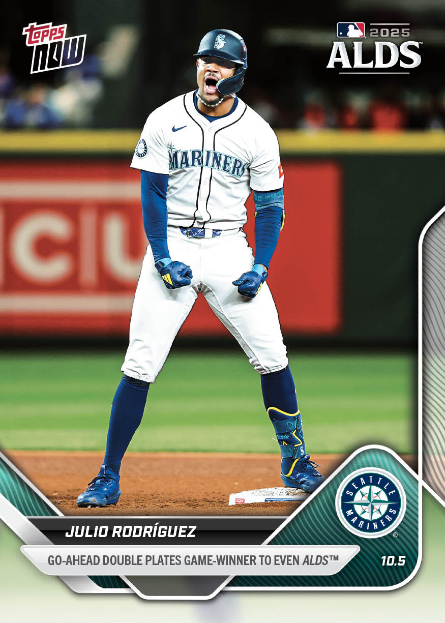 Julio Rodríguez - 2025 MLB Topps NOW - Card 830 - PR: 1448