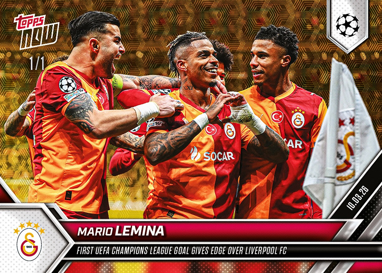 Mario Lemina - 2025-26 UCL Topps NOW - Card 101 - PR: 364 - Image 2