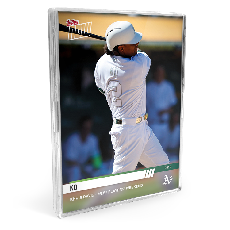 2019 Oakland Athletics TOPPS NOW Players Weekend 6-Card Team Set + Relic Card - Print Run: 68