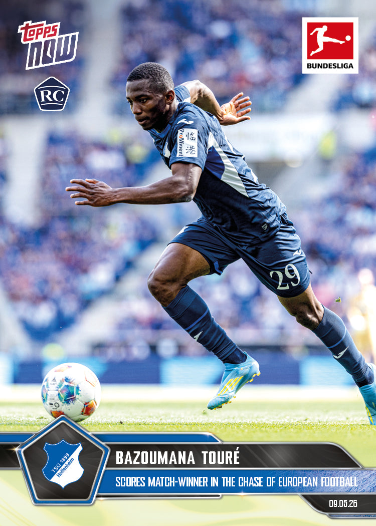 Bazoumana Touré - 2025-26 Bundesliga Topps NOW - Card 189 - PR: 359