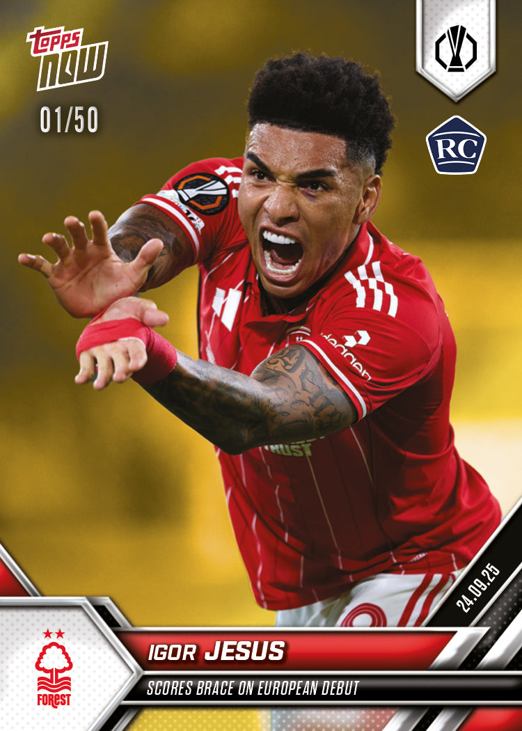 Igor Jesus - 2025-26 UEL Topps NOW Card 1 - PR: 615 - Image 6
