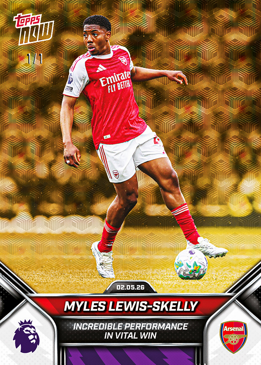 Myles Lewis-Skelly - 2025-26 Premier League Topps NOW - Card 185 - PR: 863 - Image 2