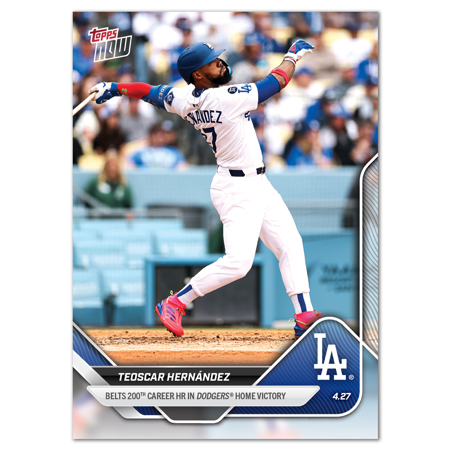 Teoscar Hernández - 2025 MLB Topps NOW - Card 116 - PR: 1146