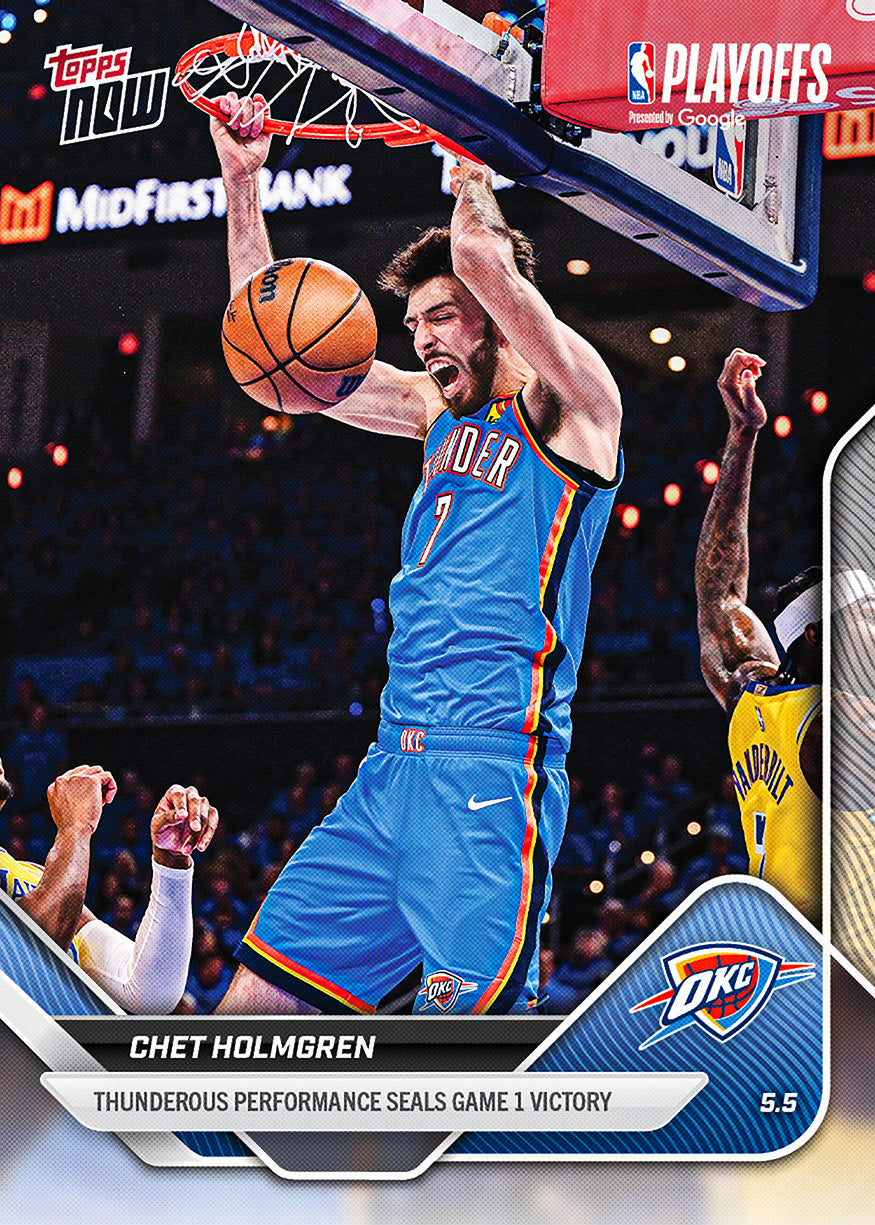 Chet Holmgren - 2025-26 NBA Topps NOW - Card 296 - PR: 531