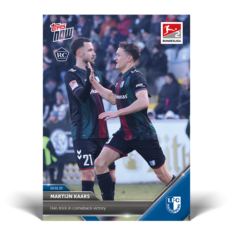 Martijn Kaars - Hat-trick in comeback victory - 24/25 Bundesliga Topps NOW Card 104 - PR: 138